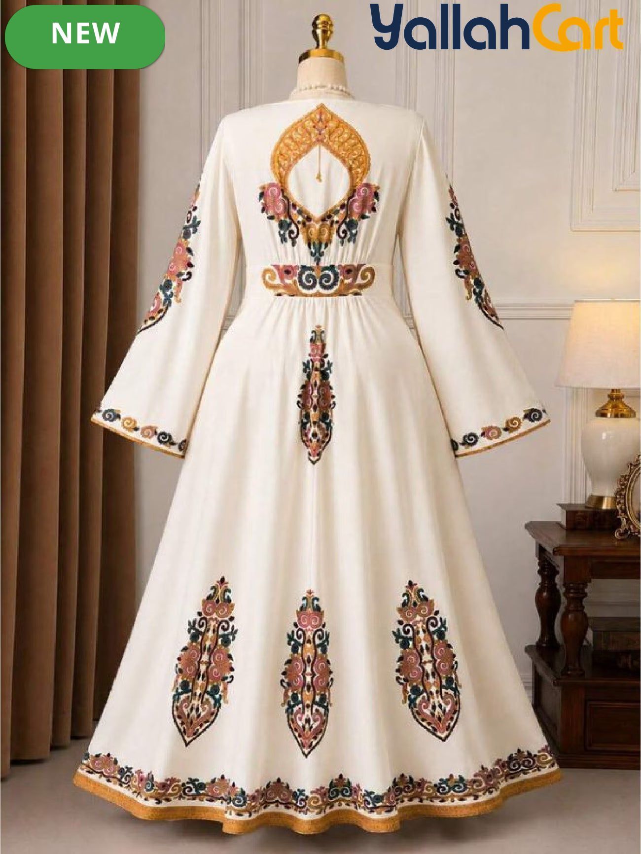 Women’s Bohemian V-Neck Long Sleeve Maxi Dress