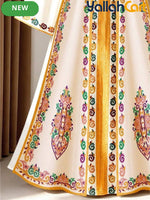 Women’s Bohemian V-Neck Long Sleeve Maxi Dress
