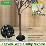 150cm Artificial Magnolia Tree with White Planter – Realistic Faux Plant for Home & Office Décor