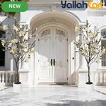 150cm Artificial Magnolia Tree with White Planter – Realistic Faux Plant for Home & Office Décor