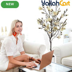 150cm Artificial Magnolia Tree with White Planter – Realistic Faux Plant for Home & Office Décor