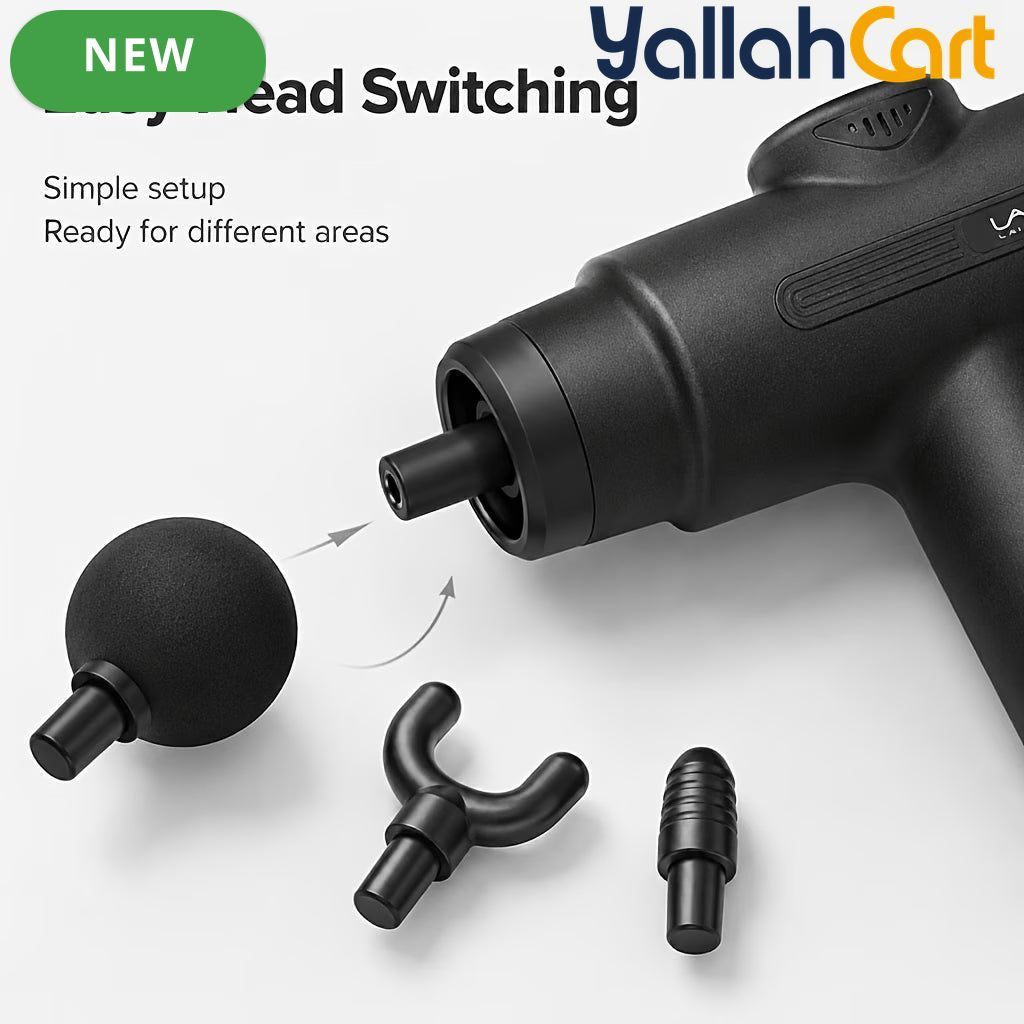 Deep Tissue Percussion Massager Gun – Black