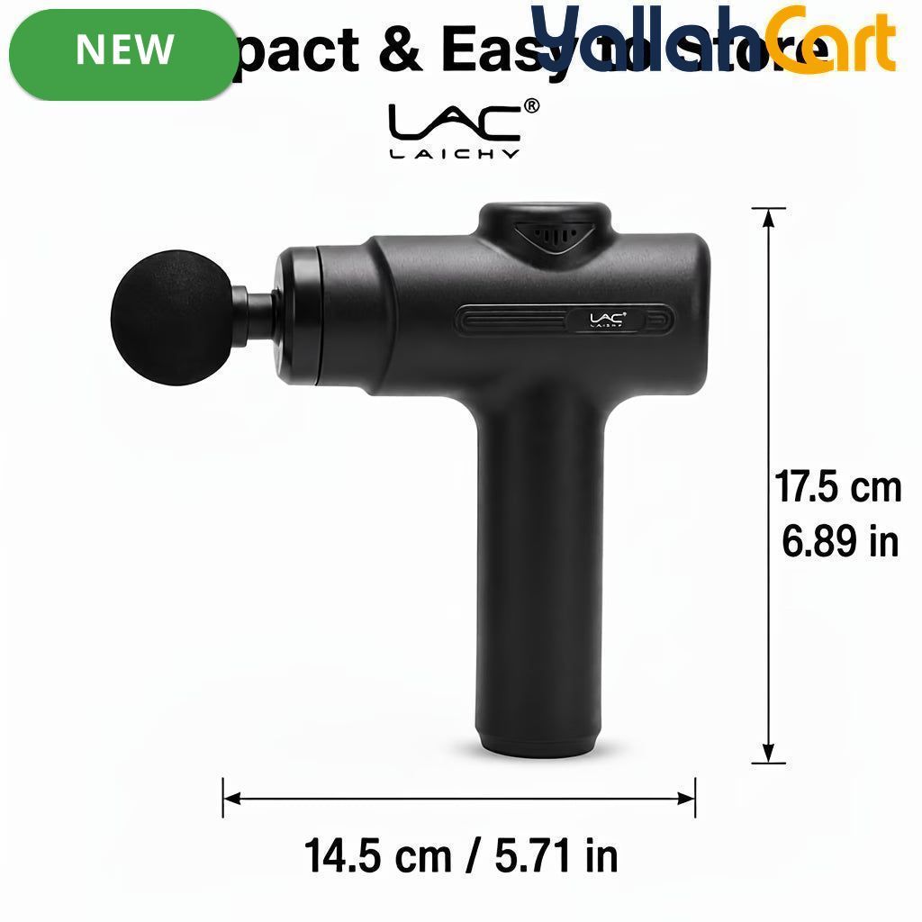 Deep Tissue Percussion Massager Gun – Black