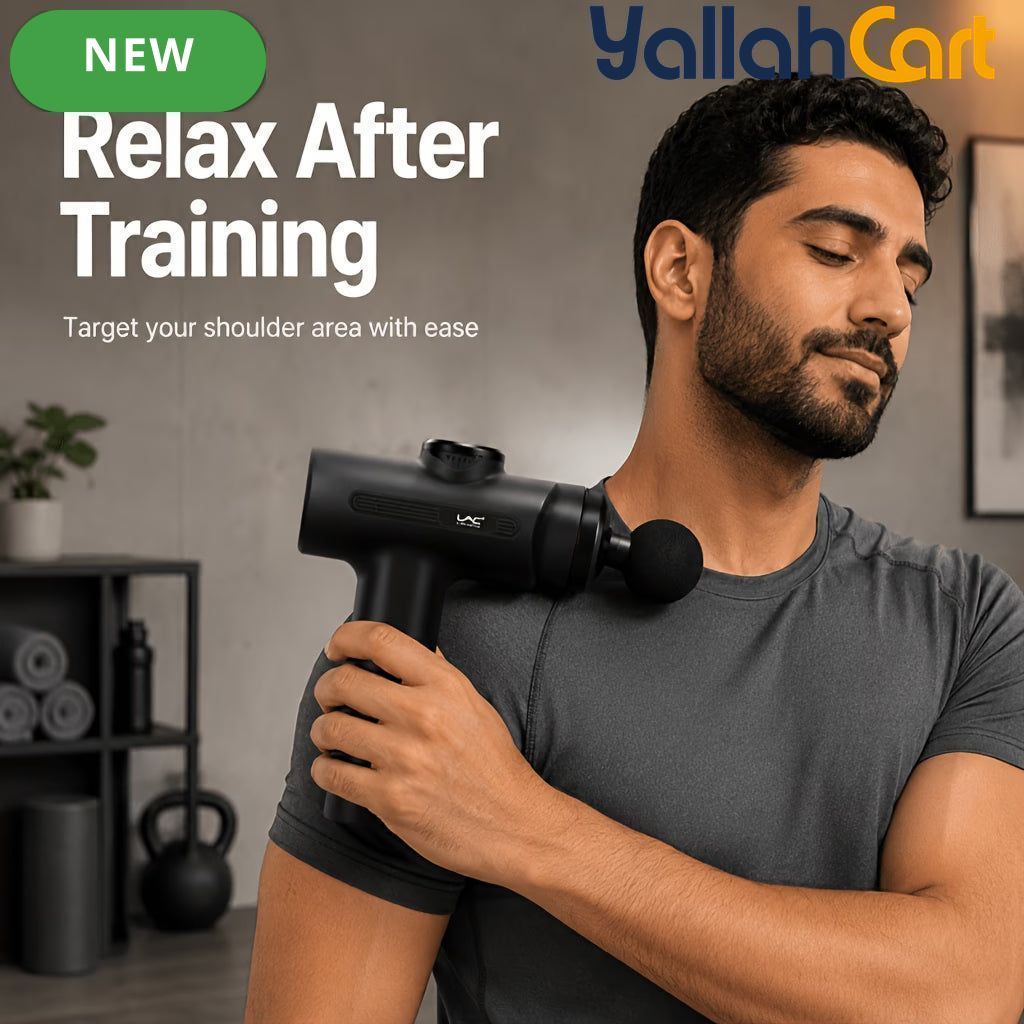 Deep Tissue Percussion Massager Gun – Black