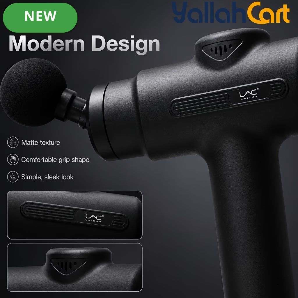 Deep Tissue Percussion Massager Gun – Black