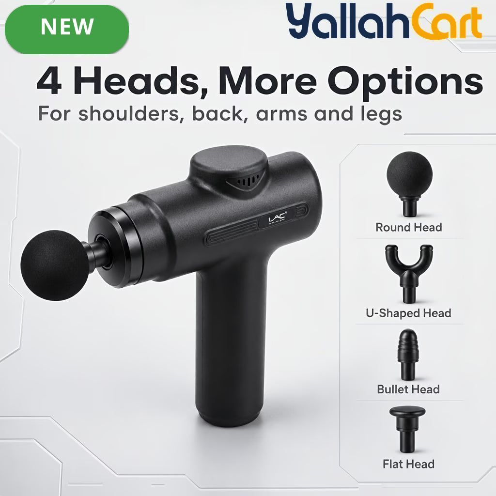 Deep Tissue Percussion Massager Gun – Black