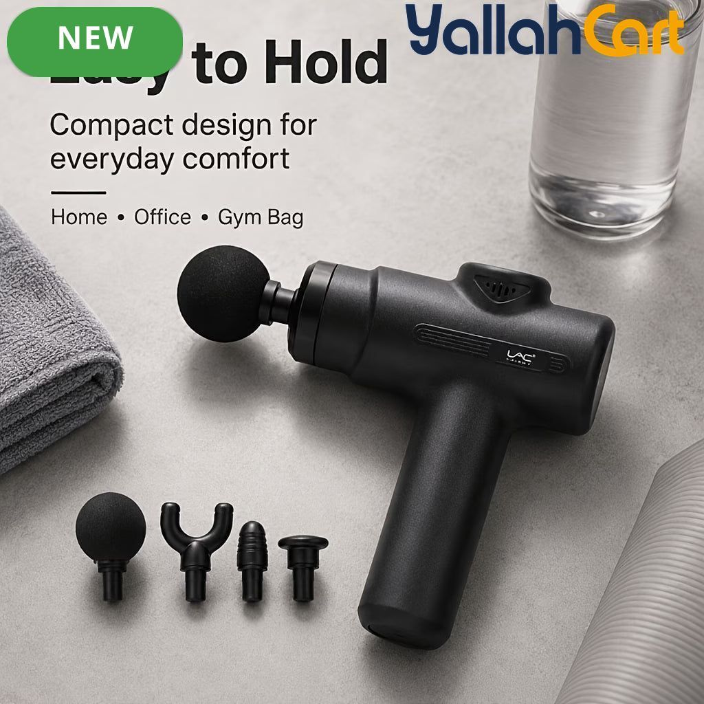 Deep Tissue Percussion Massager Gun – Black