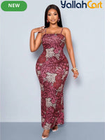 Women’s 2-Piece Slim-Fit Dress & Embroidered Mesh Cardigan Set – Elegant Outfit