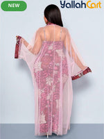 Women’s 2-Piece Slim-Fit Dress & Embroidered Mesh Cardigan Set – Elegant Outfit