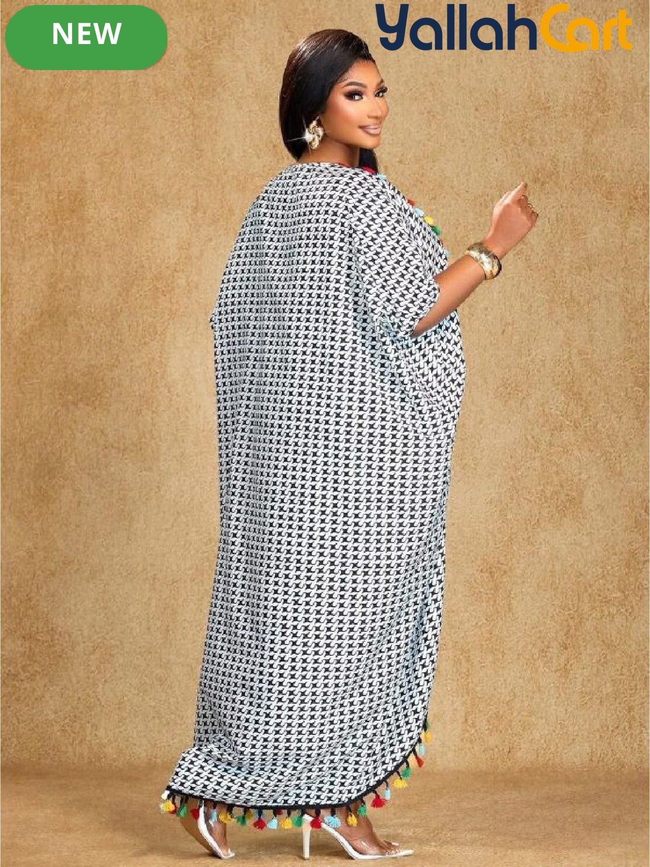 2026 Women's Long Embroidered Kaftan Dress