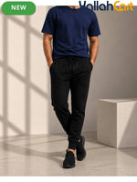 AEGIS Classic Men’s Crew Neck Tee – Premium Combed Cotton (Navy Blue)