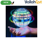 Magic Flying Orb Hover Ball – 360° Rotating Mini Drone with RGB Lights for Kids & Adults