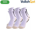3-Pair Men’s Non-Slip Soccer Grip Socks – Anti-Slip Sports Socks