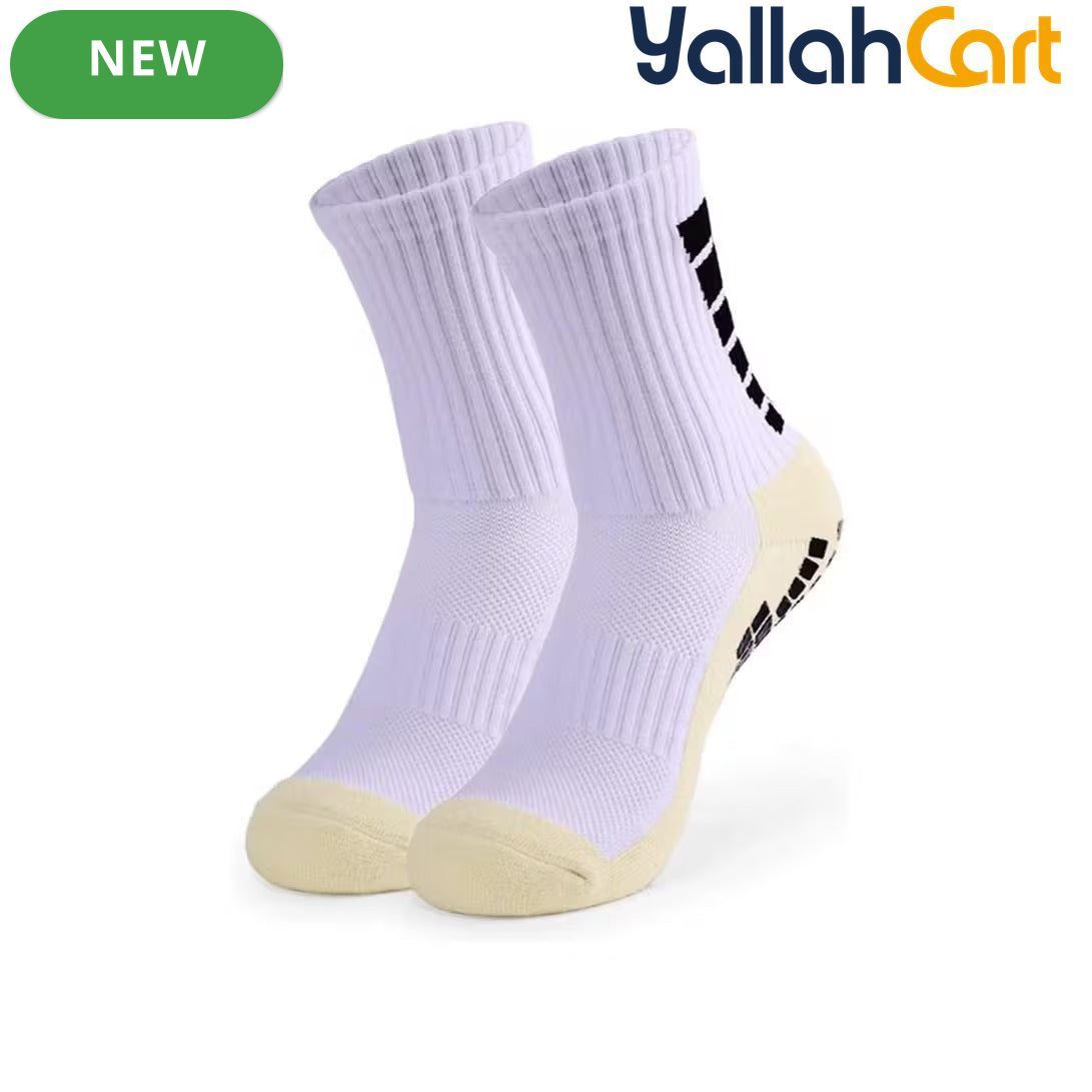 3-Pair Men’s Non-Slip Soccer Grip Socks – Anti-Slip Sports Socks