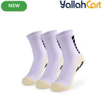 3-Pair Men’s Non-Slip Soccer Grip Socks – Anti-Slip Sports Socks
