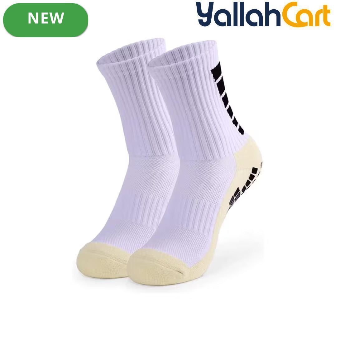 3-Pair Men’s Non-Slip Soccer Grip Socks – Anti-Slip Sports Socks