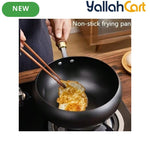 Cast Iron Skillet with Lid – Multi-Functional Heavy-Duty Wok