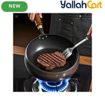 Cast Iron Skillet with Lid – Multi-Functional Heavy-Duty Wok