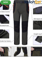 Men’s Quick-Dry Hiking Cargo Pants – Lightweight Outdoor Work Trousers