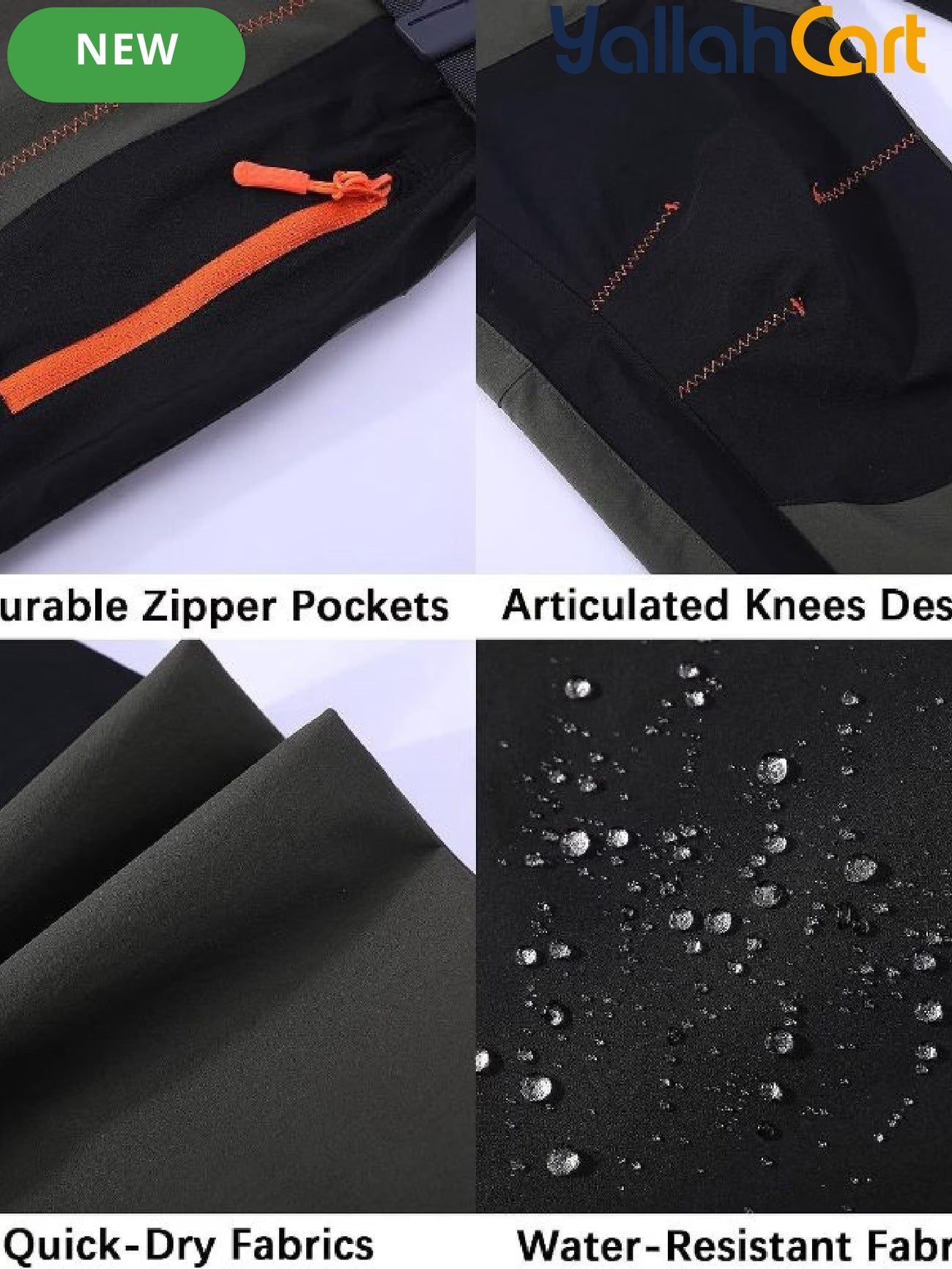 Men’s Quick-Dry Hiking Cargo Pants – Lightweight Outdoor Work Trousers