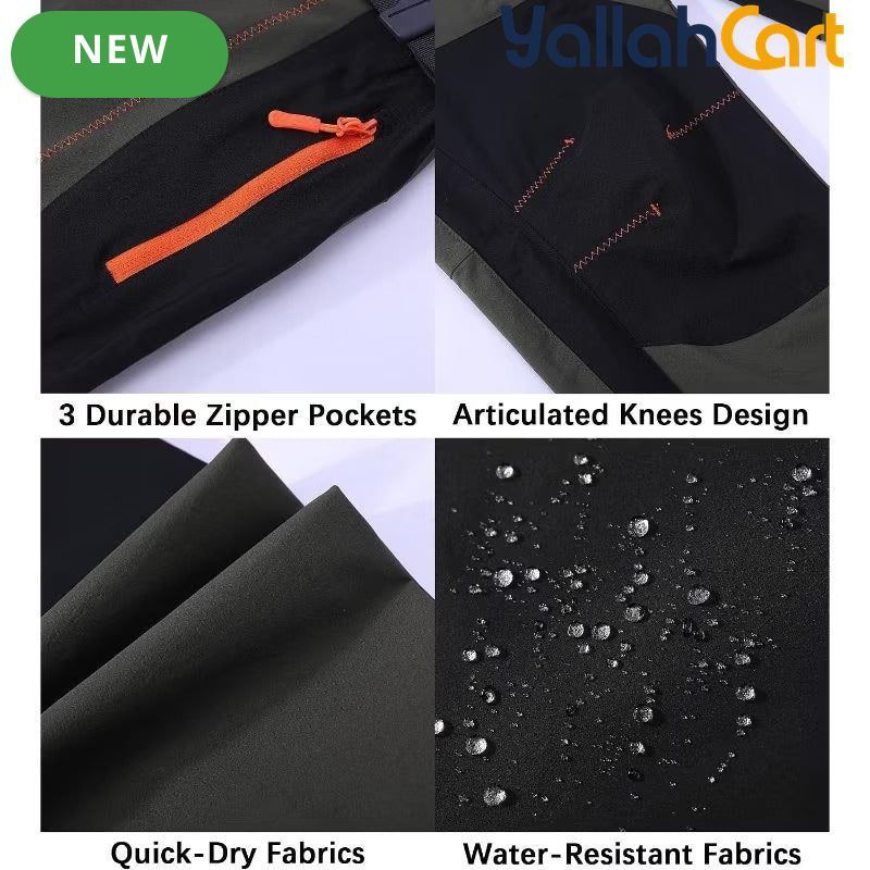 Men’s Quick-Dry Hiking Cargo Pants – Lightweight Outdoor Work Trousers