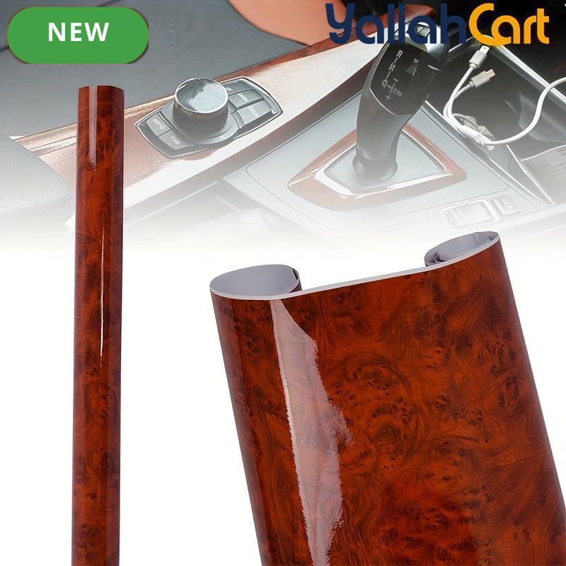 Premium Wood Grain Car Interior Vinyl Sticker