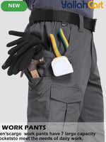 Men’s 7-Pocket Work Pants – Rip-Resistant Tactical Outdoor Trousers