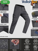 Men’s 7-Pocket Work Pants – Rip-Resistant Tactical Outdoor Trousers