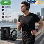 P47 Wireless Bluetooth 5.0+EDR Foldable Over-Ear Headphones – Black