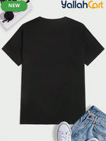Men’s Halloween Bookworm Graphic Tee – 220 GSM Heavyweight Cotton (Pumpkins & Bats)