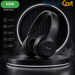 P47 Wireless Bluetooth 5.0+EDR Foldable Over-Ear Headphones – Black