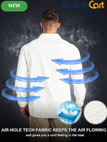 Men’s UPF 50+ Long-Sleeve Quick-Dry Shirt – Cooling Outdoor Fishing & Hiking Shirt