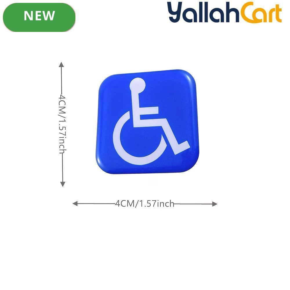 2-Piece Domed Handicap Gel Stickers
