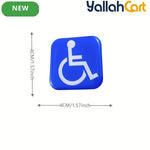 2-Piece Domed Handicap Gel Stickers