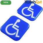 2-Piece Domed Handicap Gel Stickers