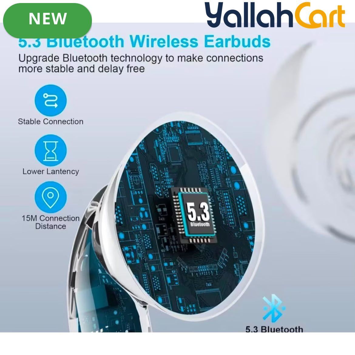 Wireless Bluetooth Earbuds for iPhone & Android – HiFi Sound