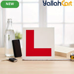 4-Piece Red L Plate Stickers for Cars & Motorcycles