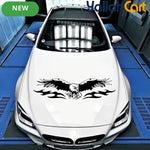 Flame Eagle Engine Hood Decal