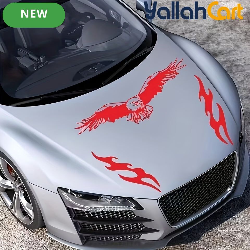 Flame Eagle Engine Hood Decal