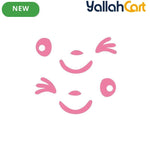2-Piece Cute Smiley Face Car Stickers