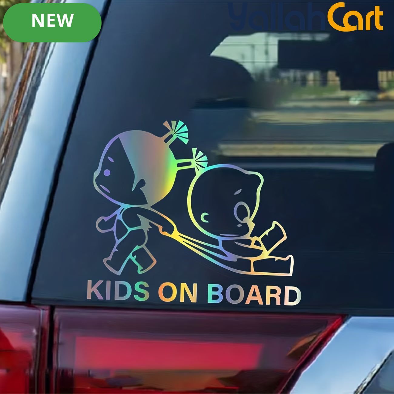 Colorful Baby On Board Car Safety Stickers