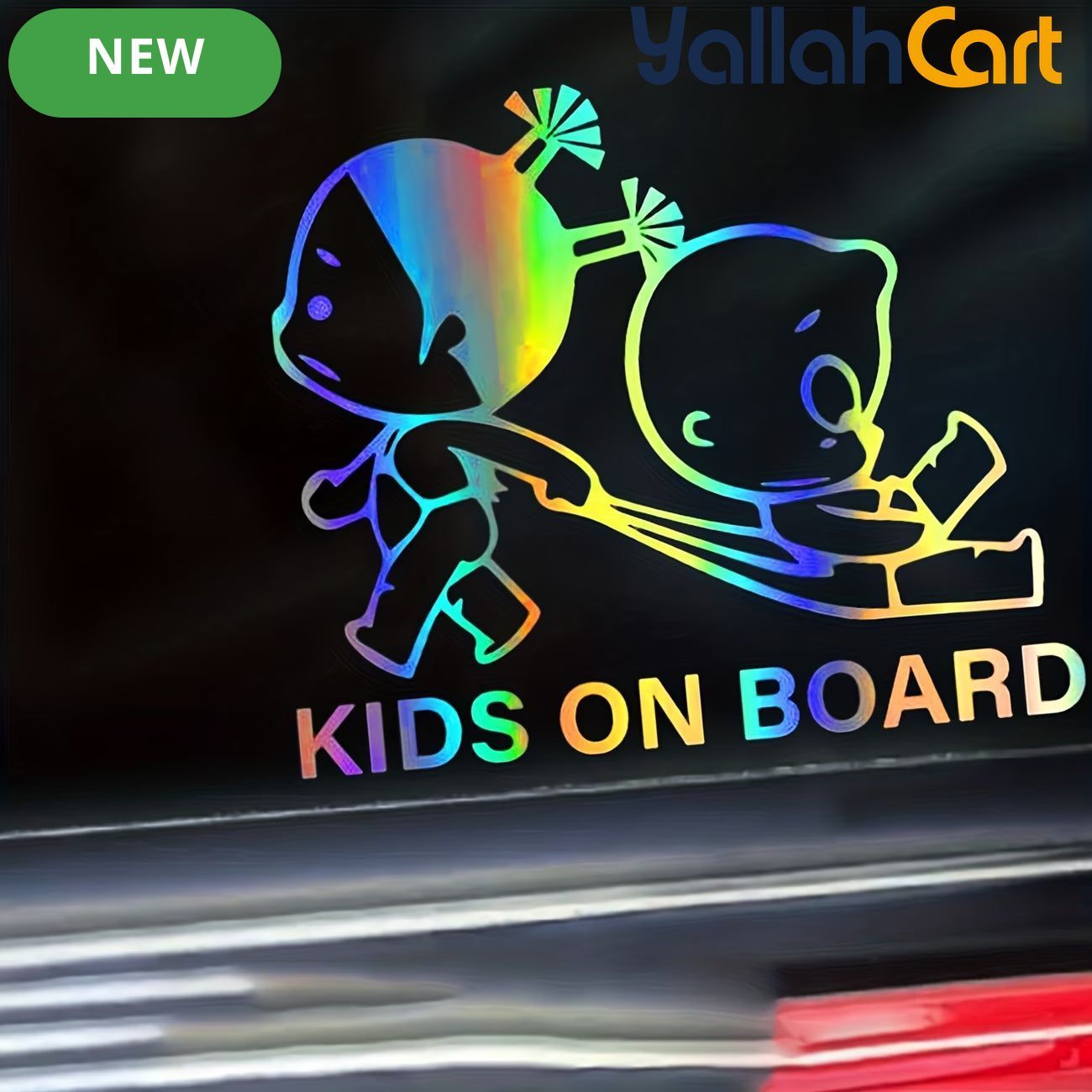 Colorful Baby On Board Car Safety Stickers