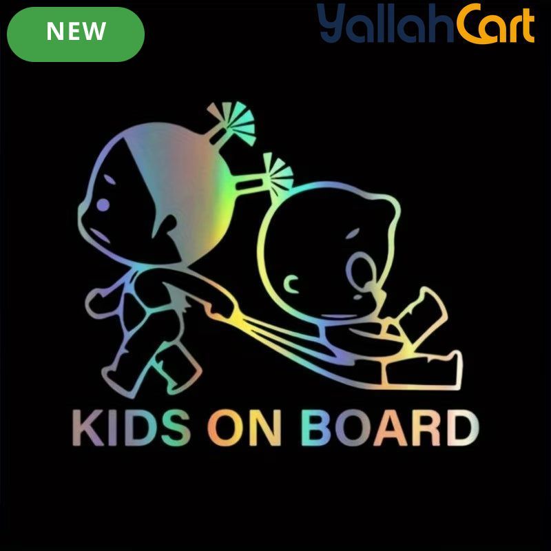 Colorful Baby On Board Car Safety Stickers