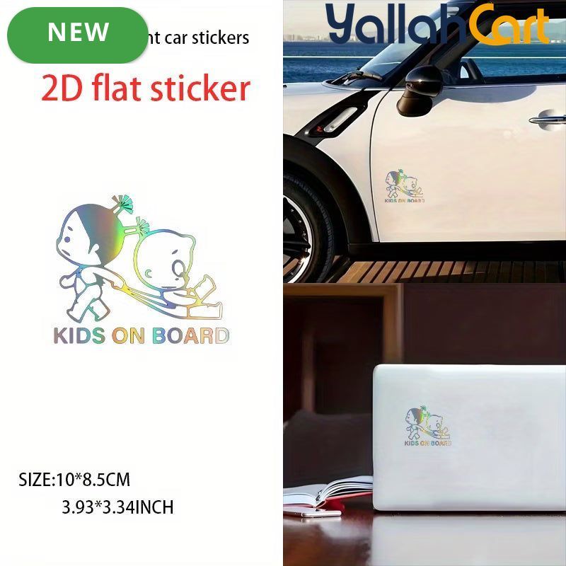 Colorful Baby On Board Car Safety Stickers