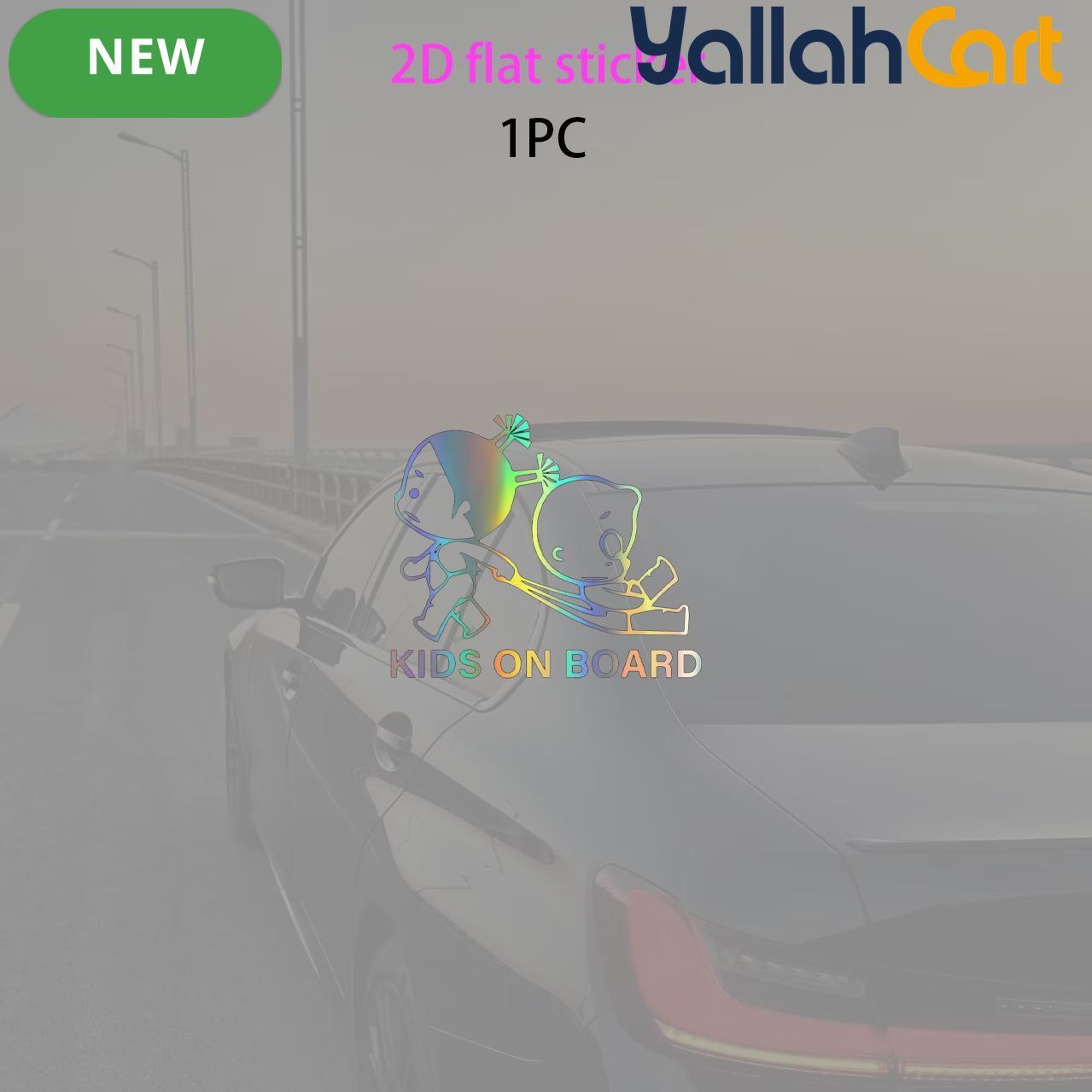 Colorful Baby On Board Car Safety Stickers
