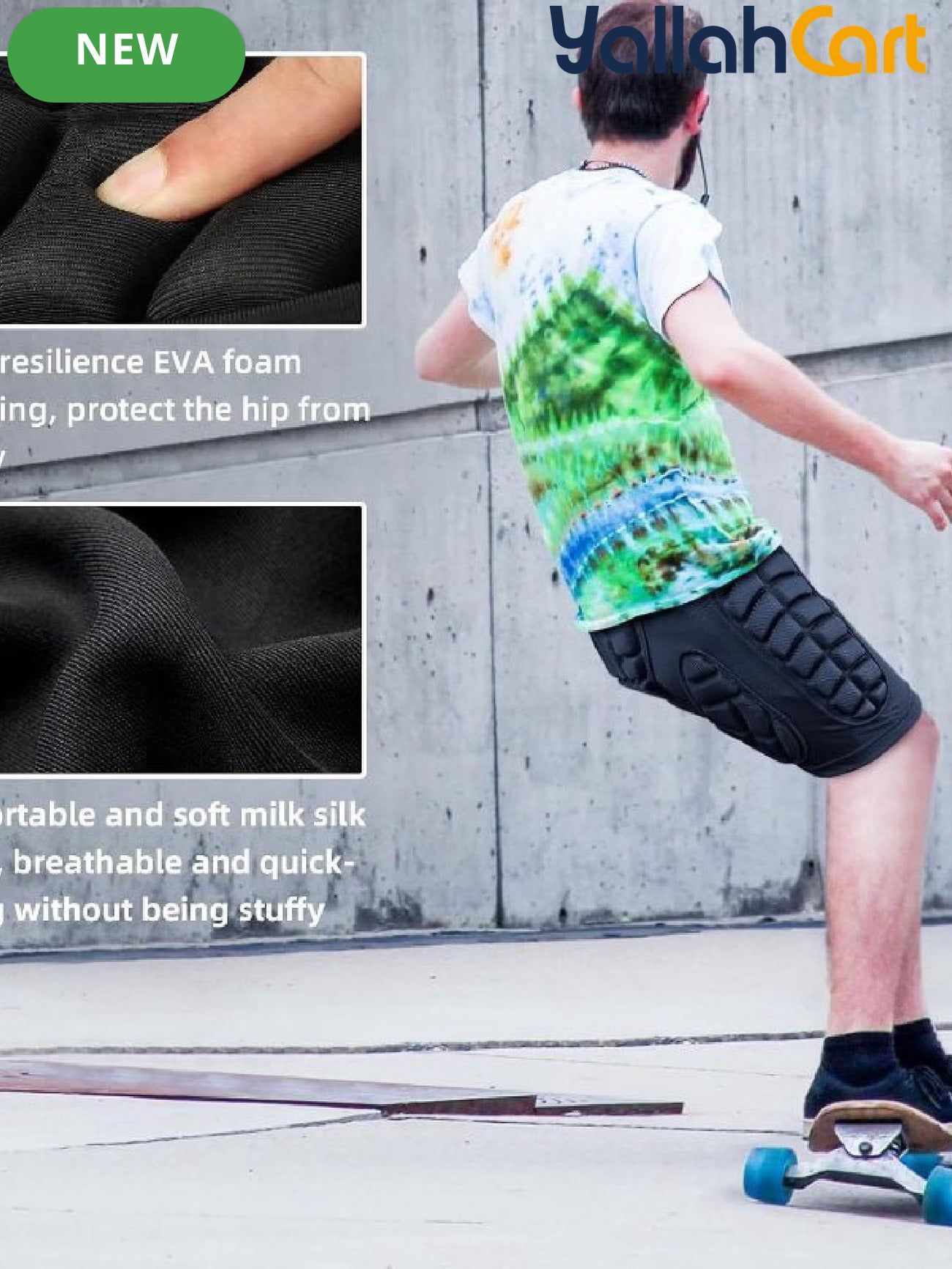 3D EVA Padded Protective Pants – Impact Protection for Snowboarding & Skateboarding