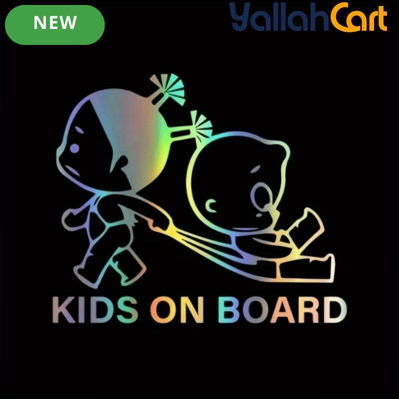 Colorful Baby On Board Car Safety Stickers