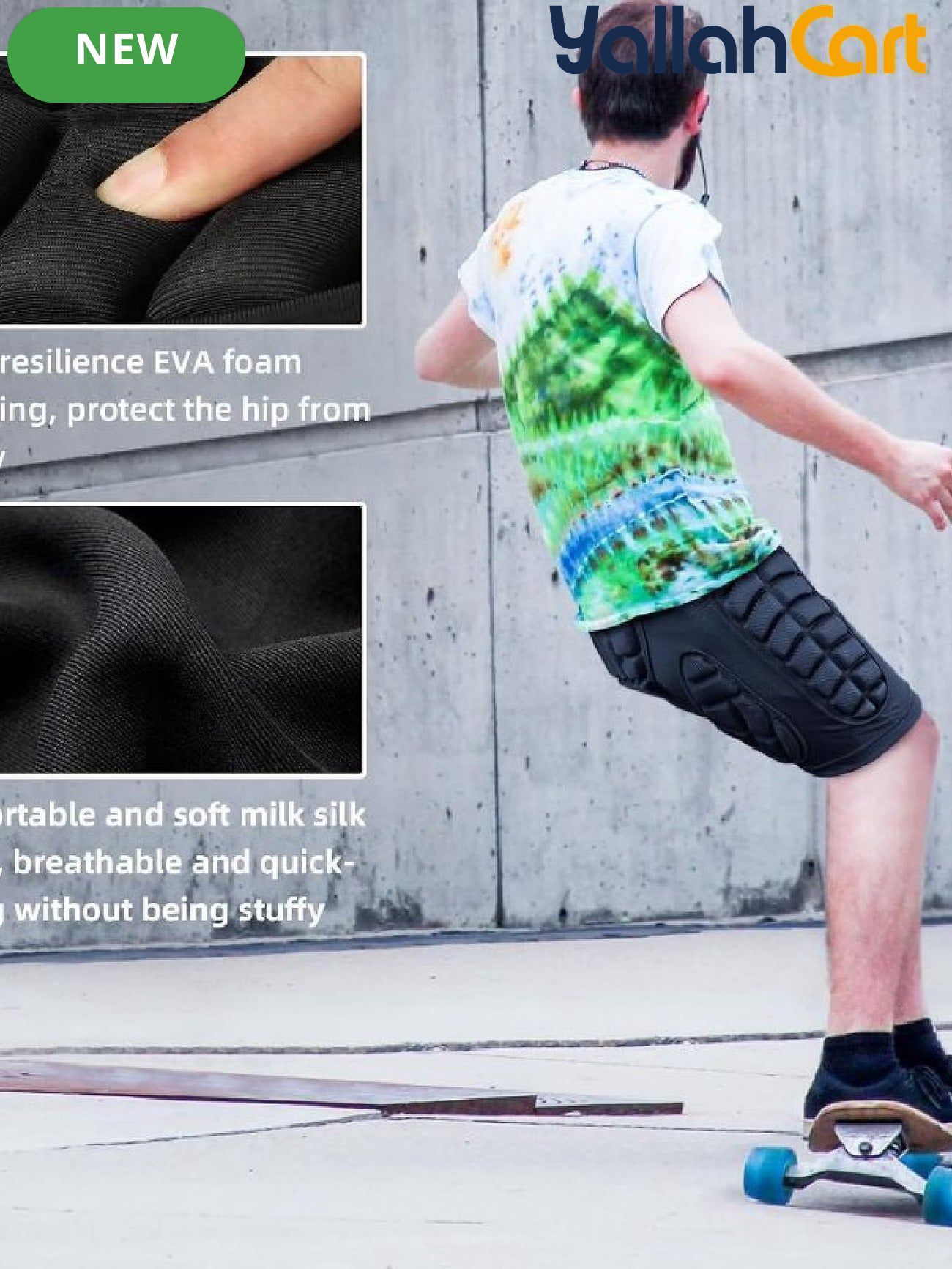 3D EVA Padded Protective Pants – Impact Protection for Snowboarding & Skateboarding