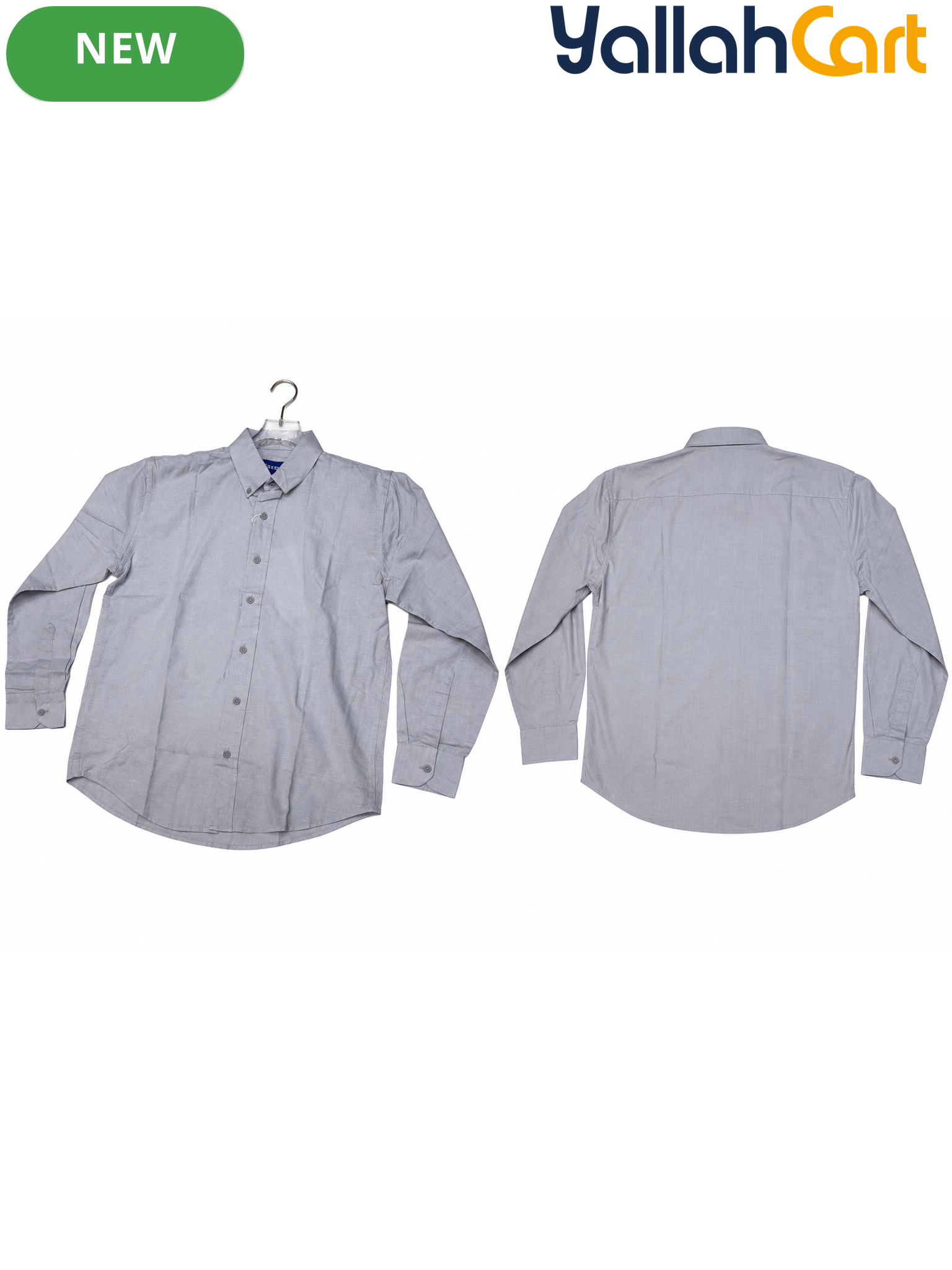 EAGLE Men’s Linen Full Sleeve Button-Down Shirt – Solid Regular Fit Smart-Casual Shirt