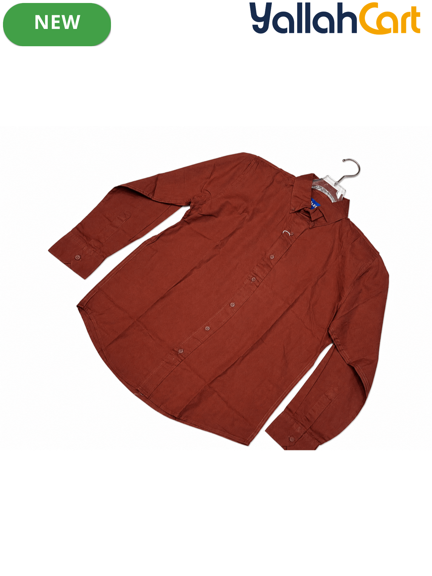 EAGLE Men’s Linen Full Sleeve Button-Down Shirt – Solid Regular Fit Smart-Casual Shirt